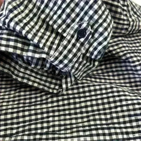 ❤️ Denver Hayes Women's Medium Checkered Button Down Collar Blouse Business Cas - Picture 5 of 10